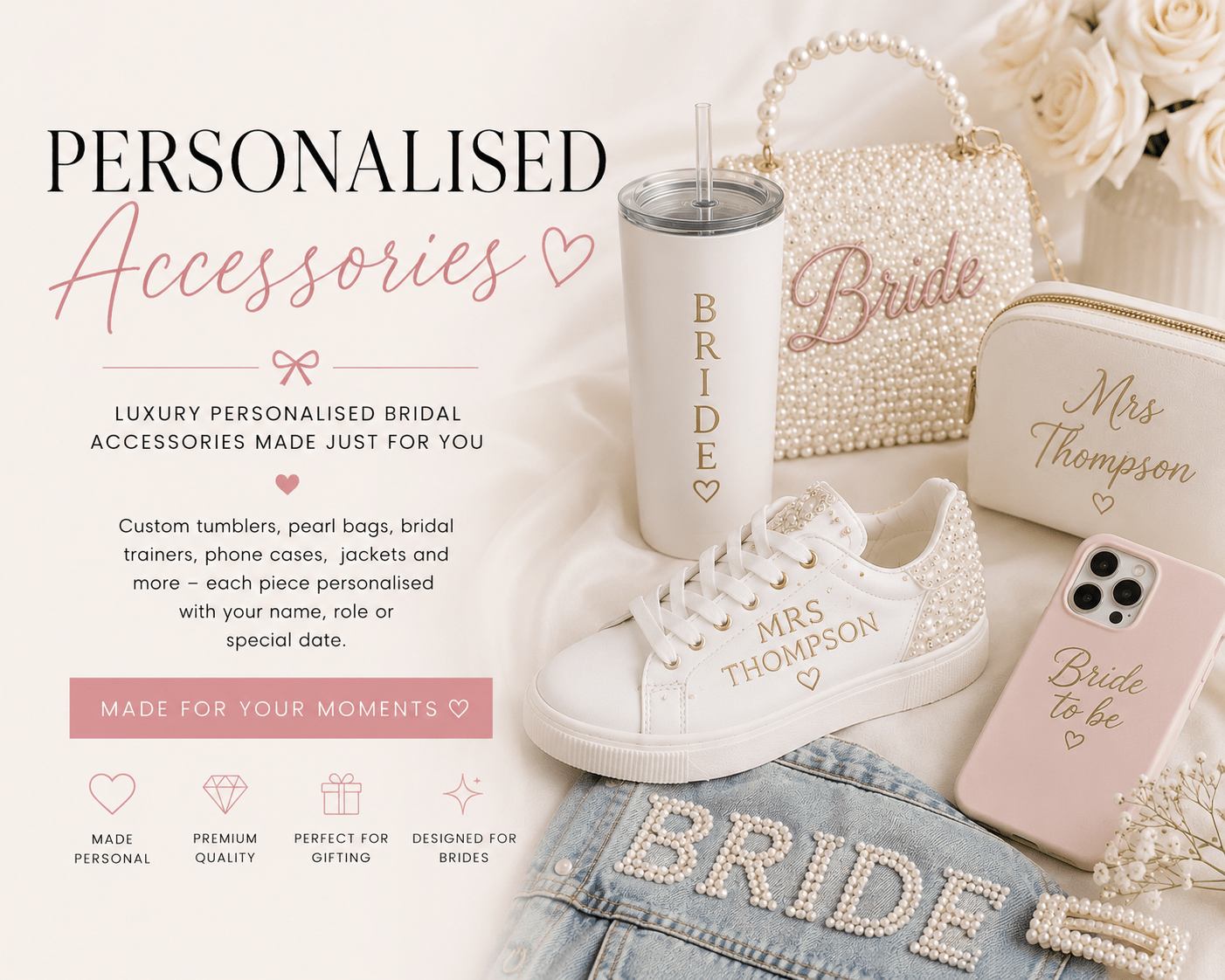 Personalised Accessories - Bespoke Bridal Co