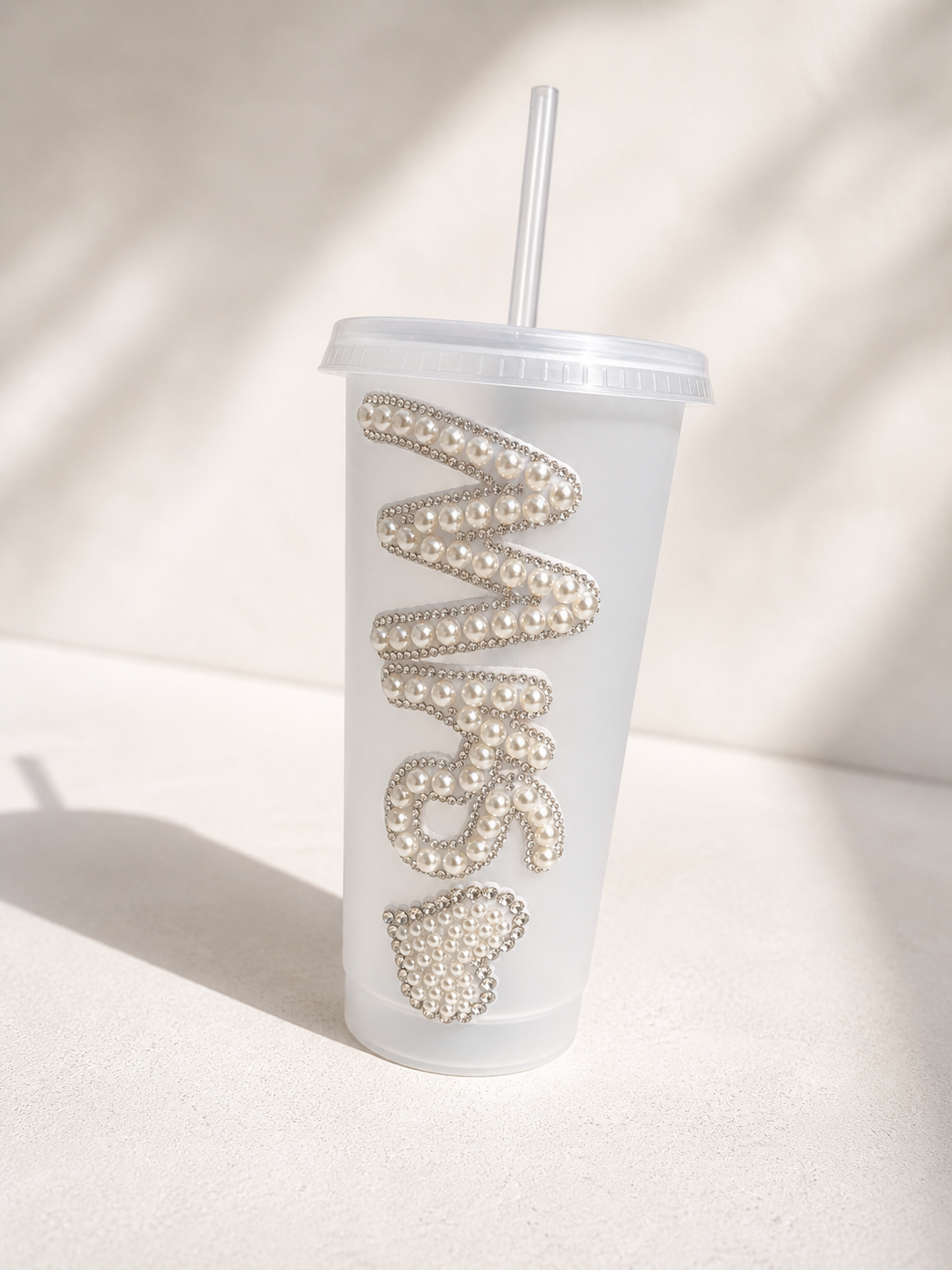 Personalised Mrs Frosted Tumbler Cup – Luxury Bridal Wedding Cup