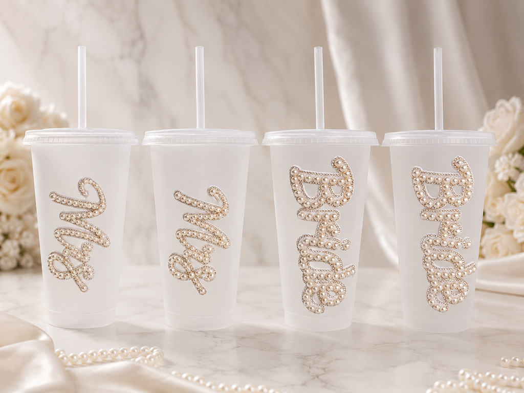 Personalised Bride Frosted Tumbler Cup – Luxury Bridal Gift & Wedding Keepsake
