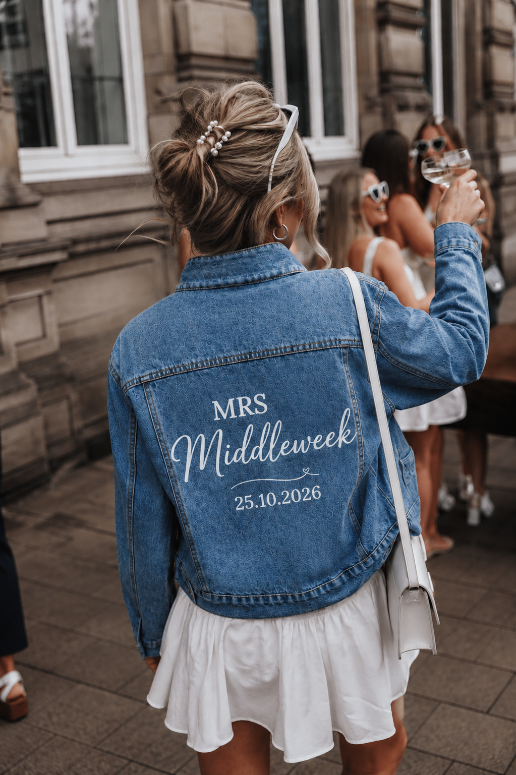 Personalised Bridal Denim Jacket – Custom Bride Wedding Jacket | Pre-Order