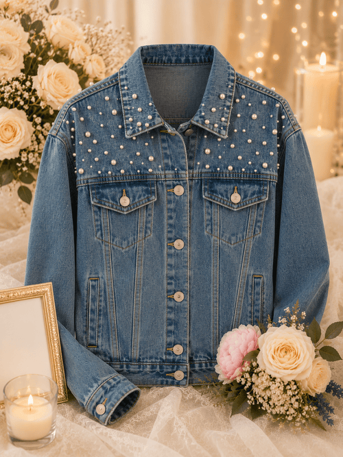 Personalised Bridal Denim Jacket – Custom Bride Wedding Jacket | Pre-Order - Bespoke Bridal Co