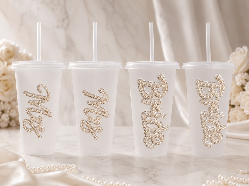 Personalised Bride Frosted Tumbler Cup – Luxury Bridal Gift & Wedding Keepsake - Bespoke Bridal Co