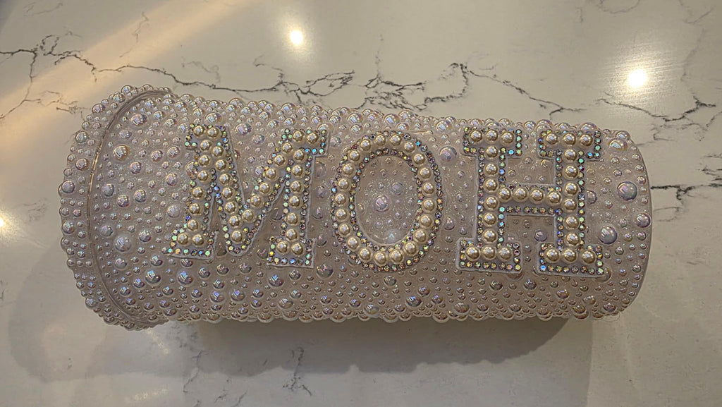Personalised Maid of Honour Pearl Tumbler Cup – Luxury Bridal Party Gift - Bespoke Bridal Co
