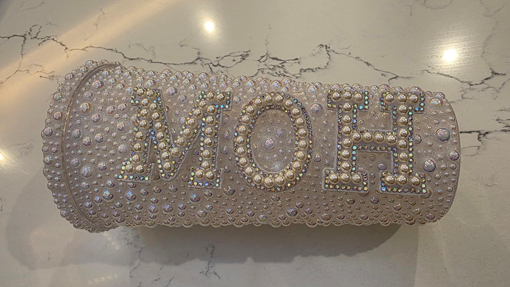 Personalised Maid of Honour Pearl Tumbler Cup – Luxury Bridal Party Gift - Bespoke Bridal Co