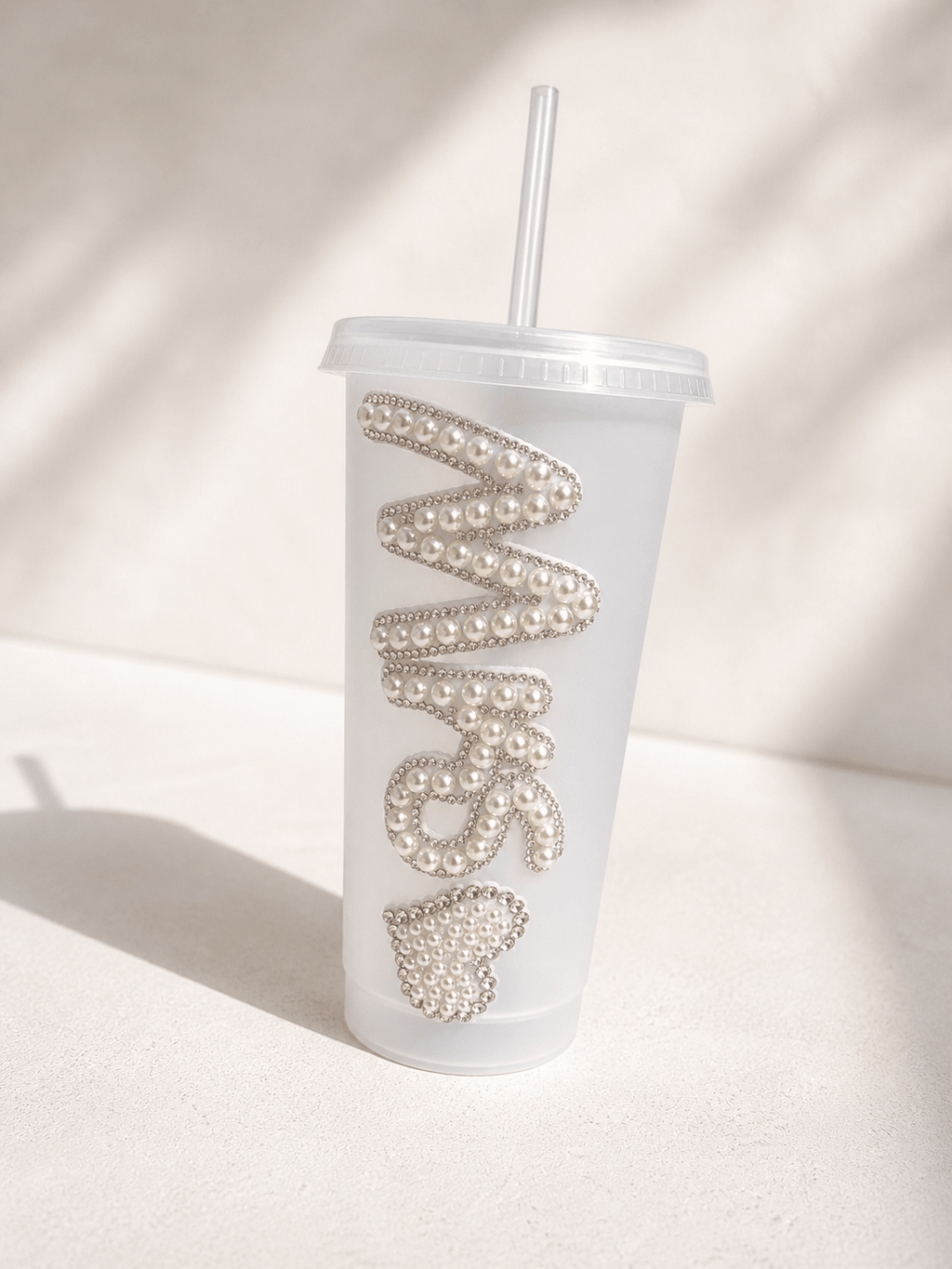Personalised Mrs Frosted Tumbler Cup – Luxury Bridal Wedding Cup - Bespoke Bridal Co