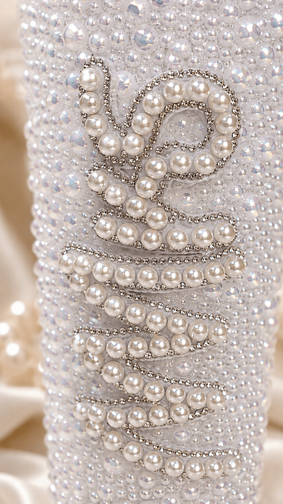 Personalised Mrs Pearl Tumbler Cup – Luxury Bridal Gift & Wedding Keepsake - Bespoke Bridal Co
